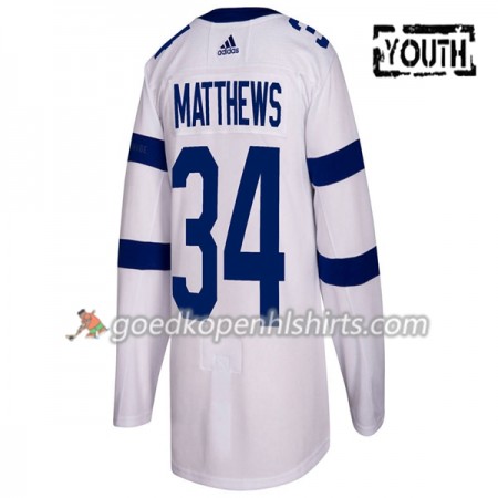 Toronto Maple Leafs Auston Matthews 34 Adidas Pro Stadium Series Authentic Shirt - Kinderen